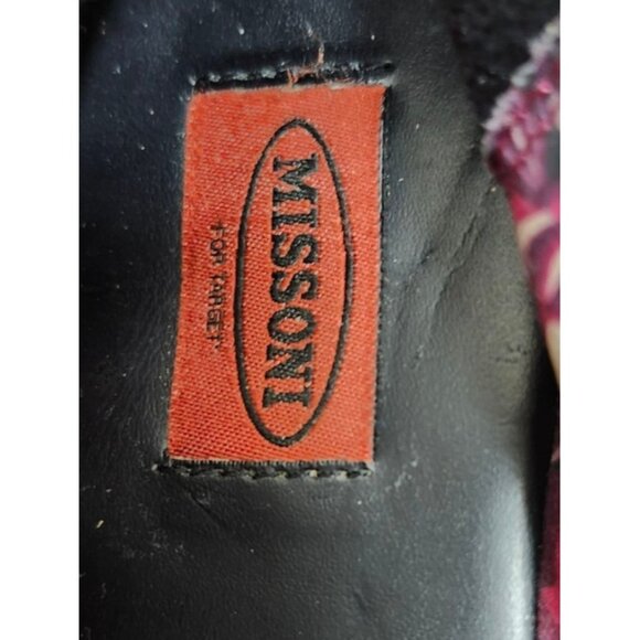 Missoni For Target Womens Ballet Flats Size 9.5M Multicolor Chevron Fabric - Picture 6 of 8